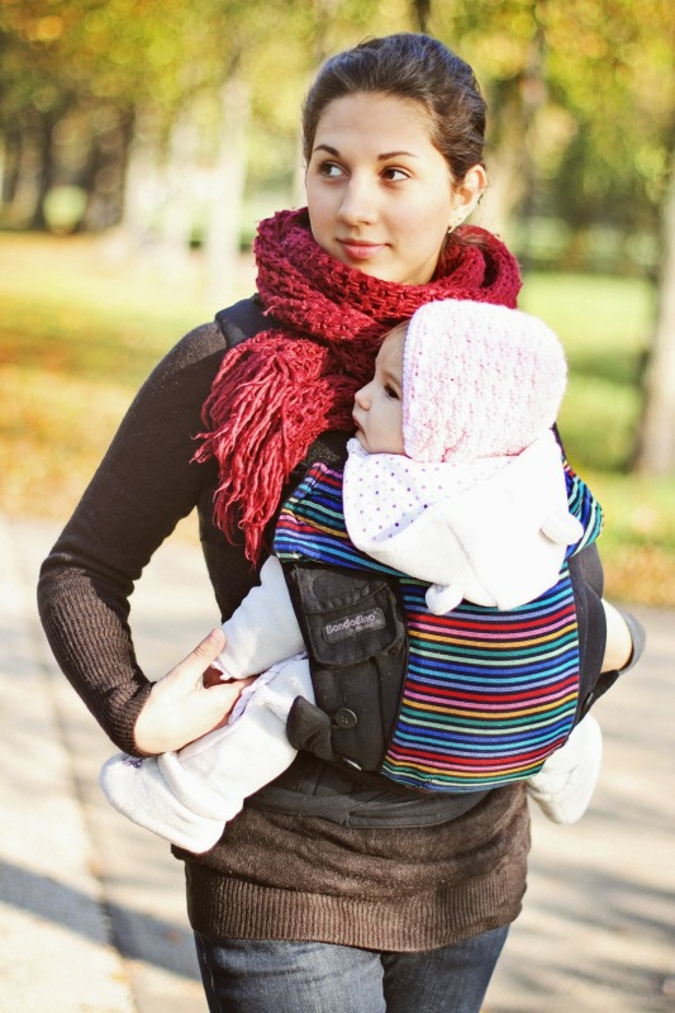 Das leichtere Garn des Timbuktu verschafft
Mutter und Kind ein unbeschwertes Tragegefühl.
