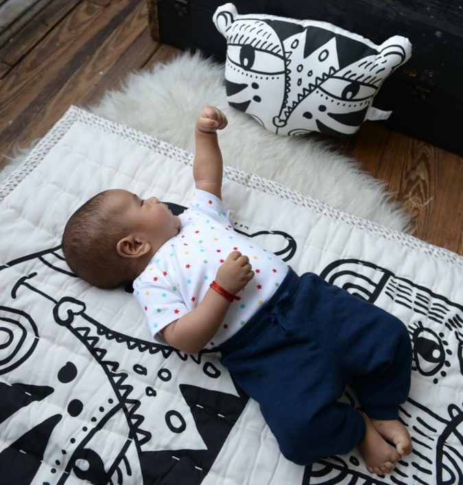 Wee Gallery - Tiger Pillow with baby_web