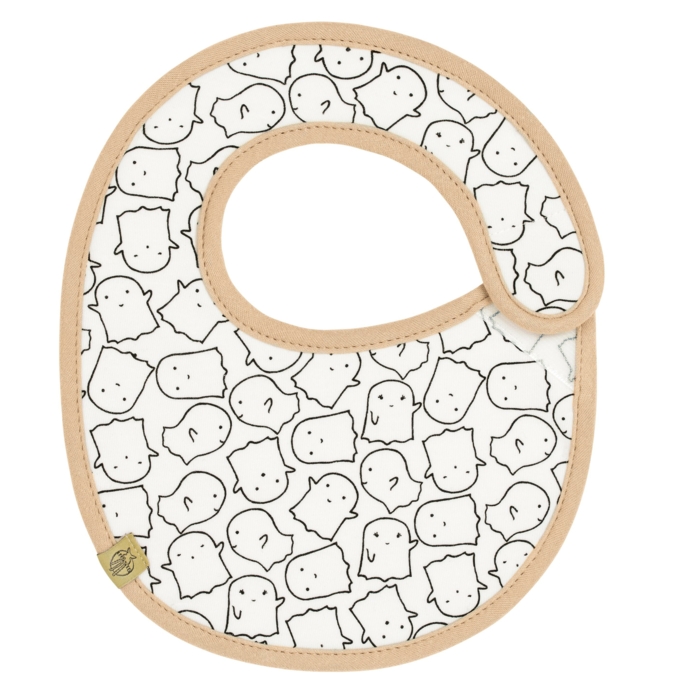 L+ñssig Little Spookies Peach Waterproof Small Bib