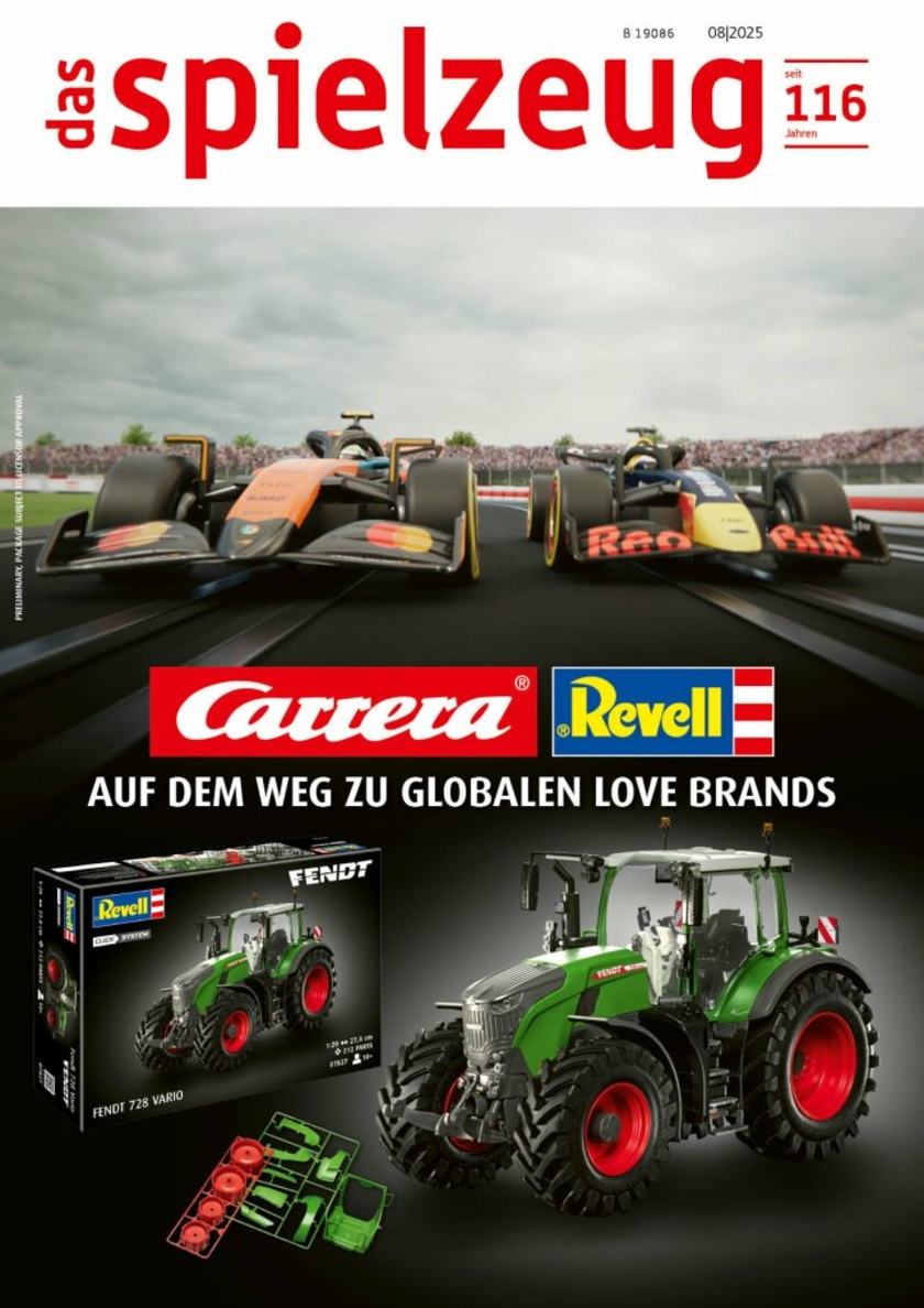 Ausgabe das spielzeug 8-2025- Newsletter Copyright Carrera und Meisenbach