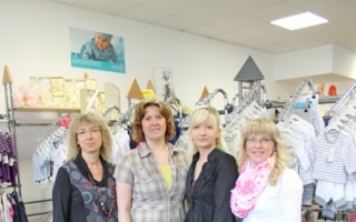 Ein starkes Team: Geschäftsführerin Pia Klauer mit ihren Mitarbeiterinnen Antje Volkmer, Anja Rommel und Melanie Wittig (v. l.).