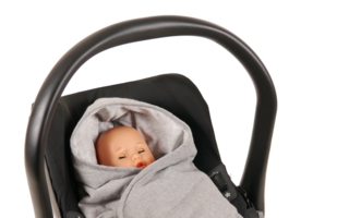 Einschlagdecke Molly Melange  65361 in der Babyschale