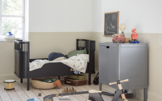 Sebra Bed Black Wooden