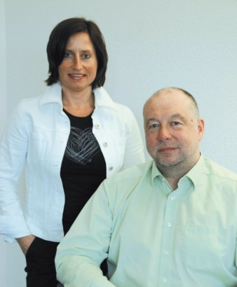 Geschäftsführender Vorstand Ralf Deschner und Prokuristin Claudia Götz.