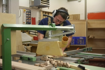 In der Schreinerei in Kirchseeon werden die meisten Selecta-Produkte hergestellt. Bild: Uli Kowatsch