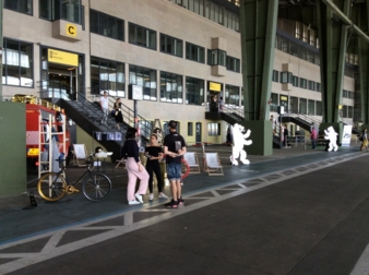 Außenbereich der Bread & Butter, mit der zeitgleich die Cookies Show in Berlin stattfindet.