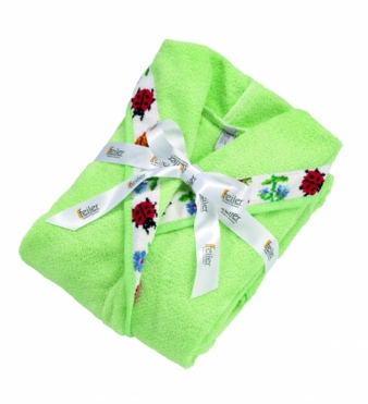 Exklusiv: die Chenille-Bordüre auf Frottierwaren von Feiler.