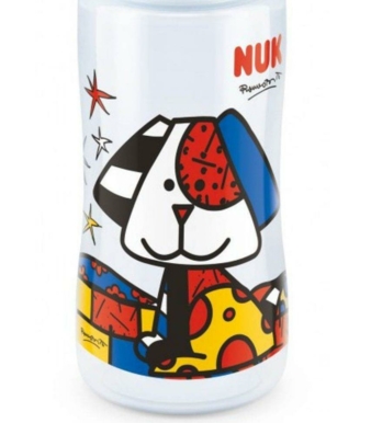 Zur Romero Britto-Kollektion gehören neben der Trinkflasche auch die Trendline Schnuller und der Kiddy Cup.
