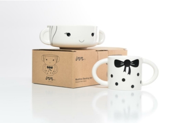 Wee Gallery - Mealtime Bowl and Cup Stacking Set - Girl_web