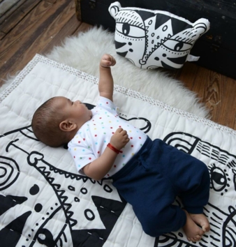 Wee Gallery - Tiger Pillow with baby_web